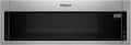 Whirlpool - 1.1 Cu. Ft. Low Profile Over-the-Range Microwave Hood Combination with Hidden Control Panel - Stainless Steel