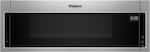 Whirlpool - 1.1 Cu. Ft. Low Profile Over-the-Range Microwave Hood Combination with Hidden Control Panel - Stainless Steel