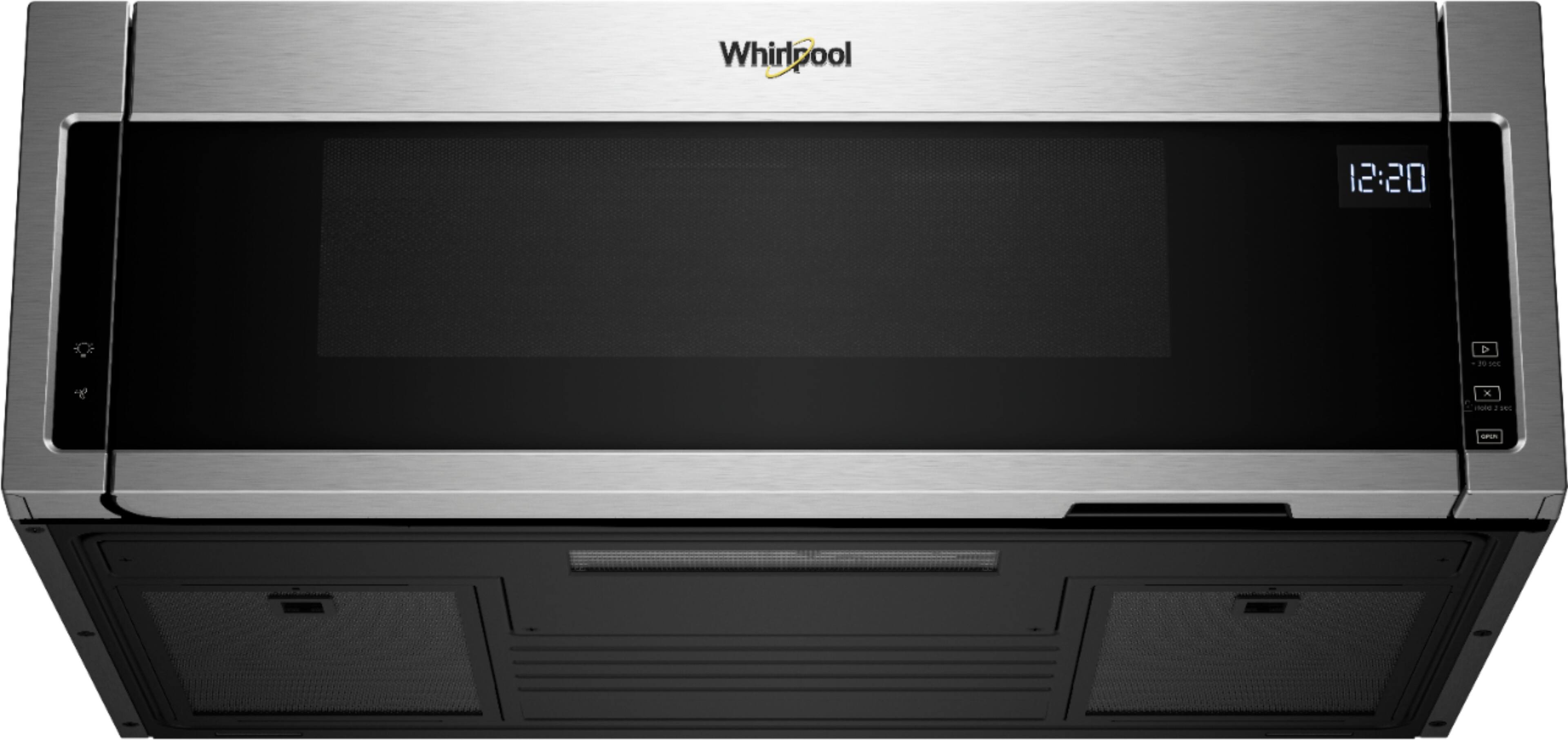 Whirlpool - 1.1 Cu. Ft. Low Profile Over-the-Range Microwave Hood