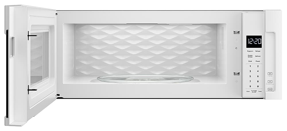 The text on the image is:
12:20
Power
1
2
3
5
4
6
7
9
8
0
x
S
3
san
furnace
CAaE smer CHOR -
It appears to be a description of the buttons on a microwave oven.