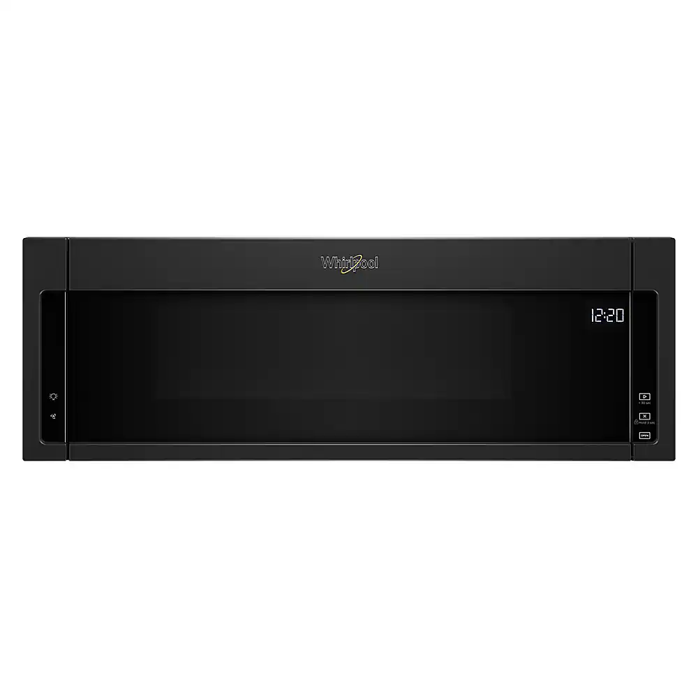 Whirlpool - 1.1 Cu. Ft. Low Profile Over-the-Range Microwave Hood Combination - Black