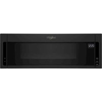 Whirlpool - 1.1 Cu. Ft. Low Profile Over-the-Range Microwave Hood Combination - Black - Front_Zoom