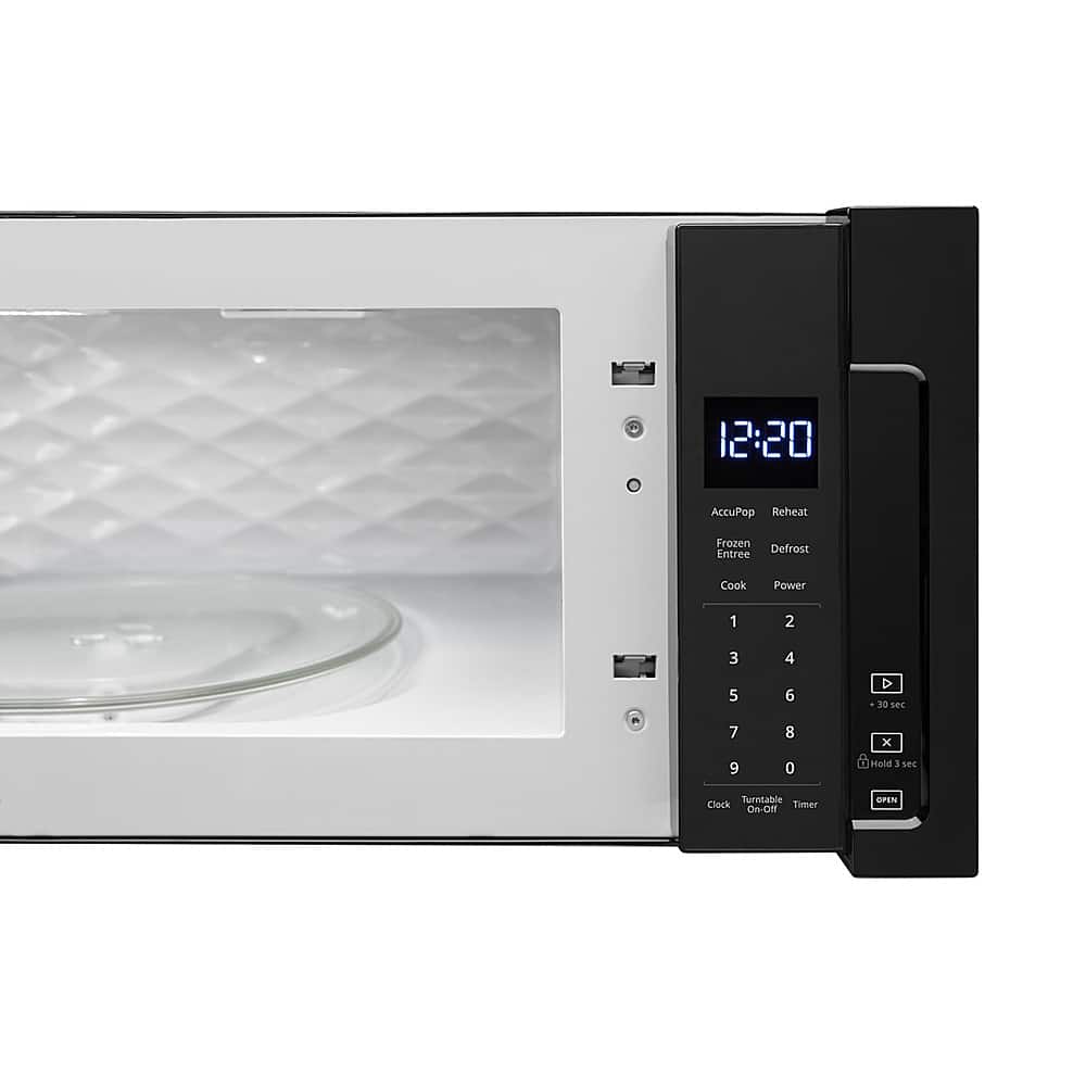 Alt View 11. Whirlpool - 1.1 Cu. Ft. Low Profile Over-the-Range Microwave Hood Combination - Black.