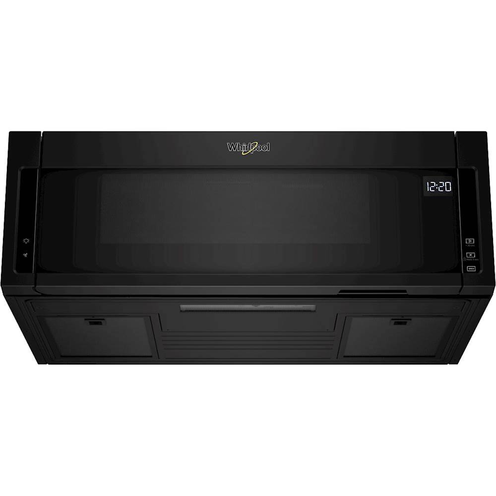 Alt View 12. Whirlpool - 1.1 Cu. Ft. Low Profile Over-the-Range Microwave Hood Combination - Black.
