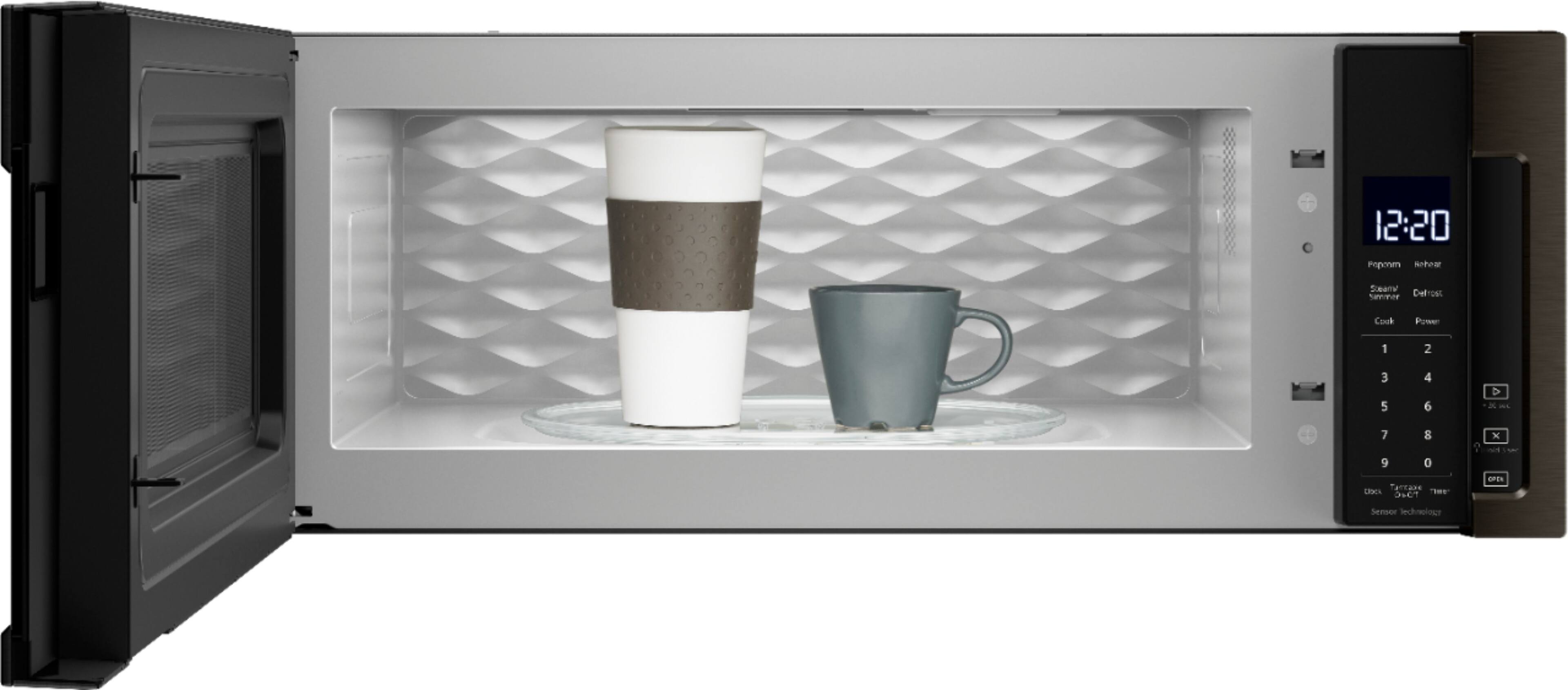 Alt View 14. Whirlpool - 1.1 Cu. Ft. Low Profile Over-the-Range Microwave Hood Combination - Black Stainless Steel.