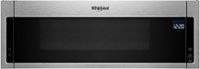 Front. Whirlpool - 1.1 Cu. Ft. Low Profile Over-the-Range Microwave Hood Combination - Stainless Steel.
