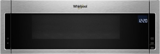 Whirlpool – 1.1 Cu. Ft. Low Profile Over-the-Range Microwave Hood Combination – Stainless steel
