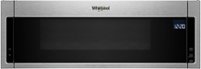 Whirlpool - 1.1 Cu. Ft. Low Profile Over-the-Range Microwave Hood Combination - Stainless Steel - Front_Zoom