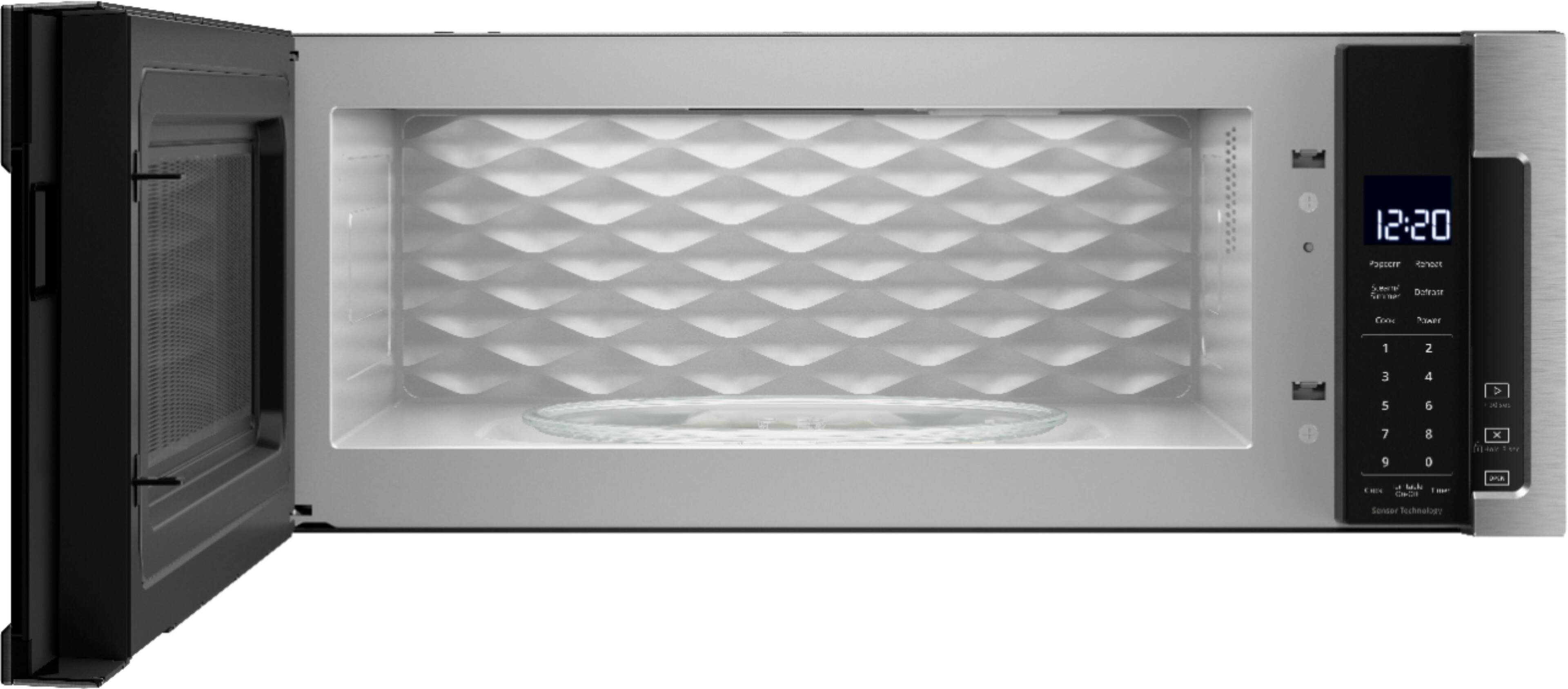 Alt View 11. Whirlpool - 1.1 Cu. Ft. Low Profile Over-the-Range Microwave Hood Combination - Stainless Steel.
