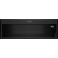 Whirlpool - 1.1 Cu. Ft. Low Profile Over-the-Range Microwave Hood Combination - Black - Front_Zoom