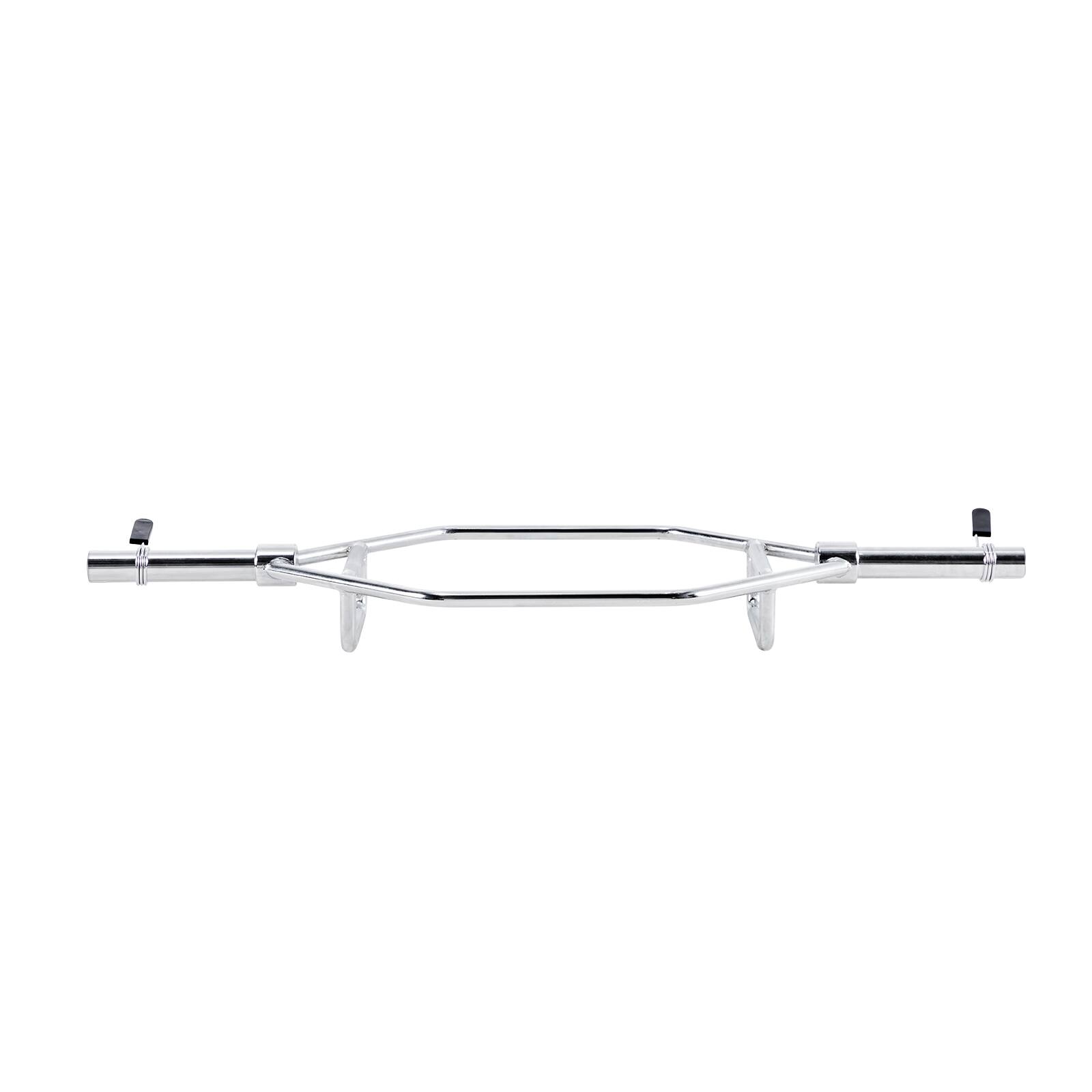 Alt View 5. VEVOR - Hex Barbell with 2-Inch Diameter, 800 lbs Load Capacity, Knurled Handles for Enhanced Grip, Ideal for Weightlifting - Silver.
