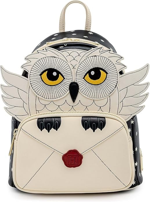 LoungeFly - Harry Potter Hedwig Howler Womens Double Strap Shoulder Bag Purse - Multicolor