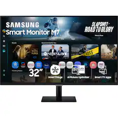SAMSUNG Smart Monitor M7
SLAPSHOT ROAD TO GLORY
Watch Now
For You
Live
Apps
Recent
Recommended for You
RINGS POWER
abc NEWSLIVE
TECIE CROSS
NETFLIX
video
Disney
Toulube
PROMOTION
SmartThings
Trending Shows
32"
SmartThings
AI Picture Optimizer
Smart TV Apps
SAMSUNG