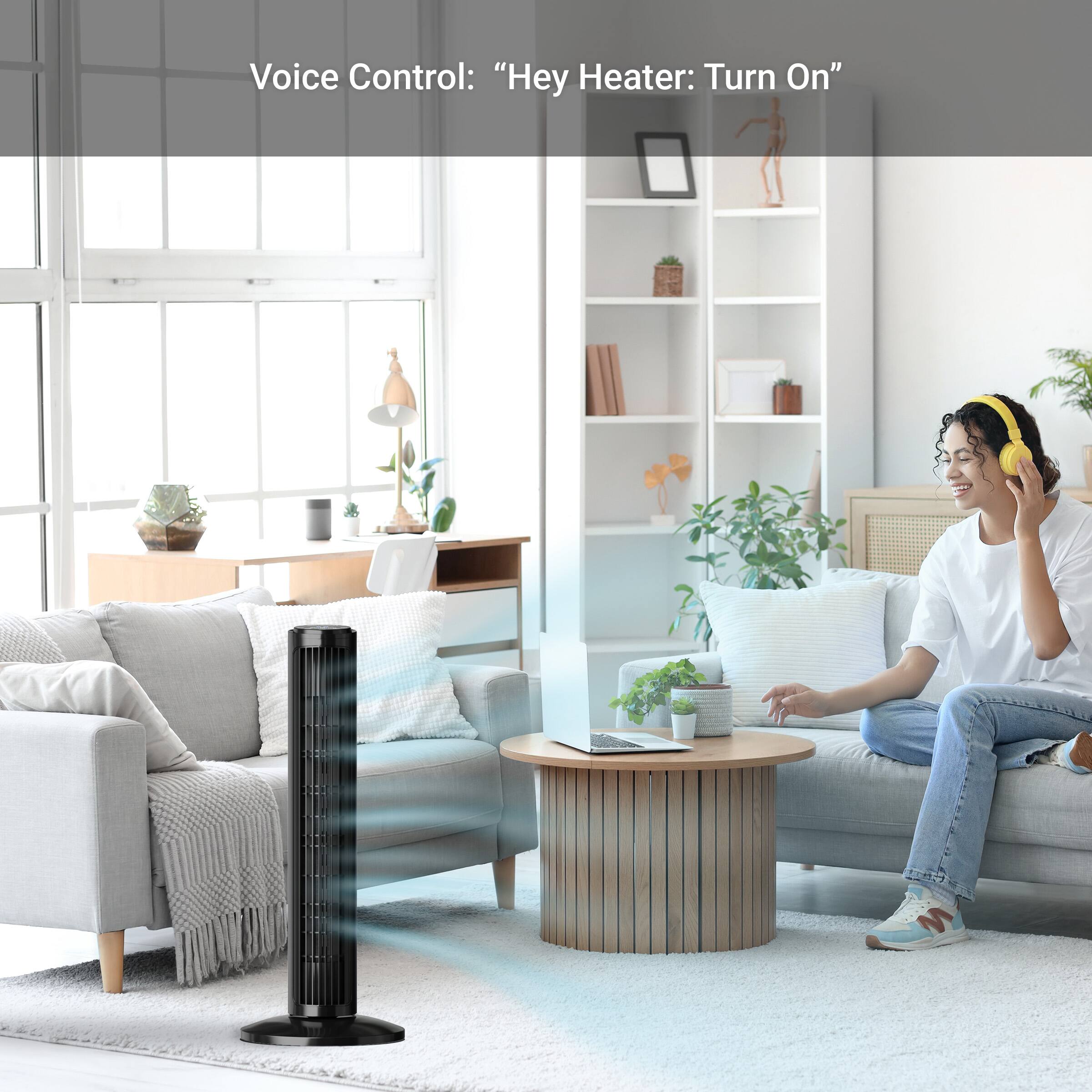 Voice Control: "Hey Heater: Turn On"
