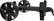 Angle. OtterBox - All-Terrain Wheels for Venture Coolers - Black.