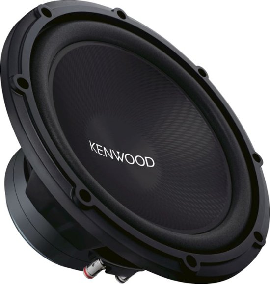 Angle Zoom. Kenwood - Road Series 12" Single-Voice-Coil 4-Ohm Subwoofer - Black.