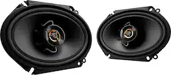 Kenwood - Road Series 6" x 8" 2-Way Car Speakers with Cloth Cones (Pair) - Black - Front_Zoom