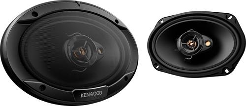 Kenwood - Road Series 6 x 9 3-Way Car Speakers with Cloth Cones (Pair) - Black was $59.99 now $44.99 (25.0% off)