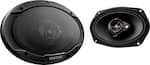 Front. Kenwood - Road Series 6" x 9" 3-Way Car Speakers with Cloth Cones (Pair) - Black.