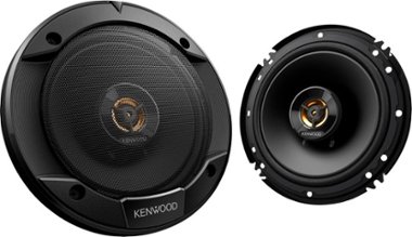 Kenwood - Road Series 6-1/2" 2-Way Car Speakers with Cloth Cones (Pair) - Black - Front_Zoom