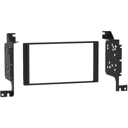 Front. Metra - Dash Kit for Select 2007-2012 Hyundai Santa DIN DDIN - Black.