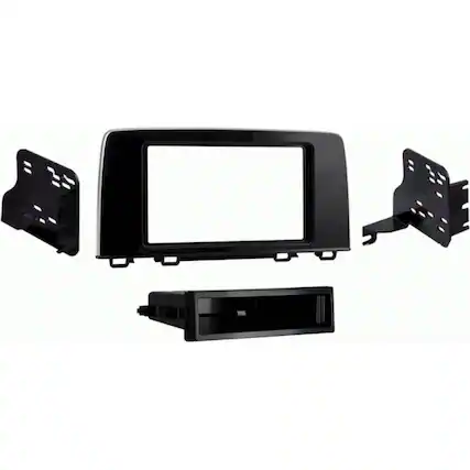 Front. Metra - Dash Kit for Select 2017-2022 Honda CR-V DIN - Black.