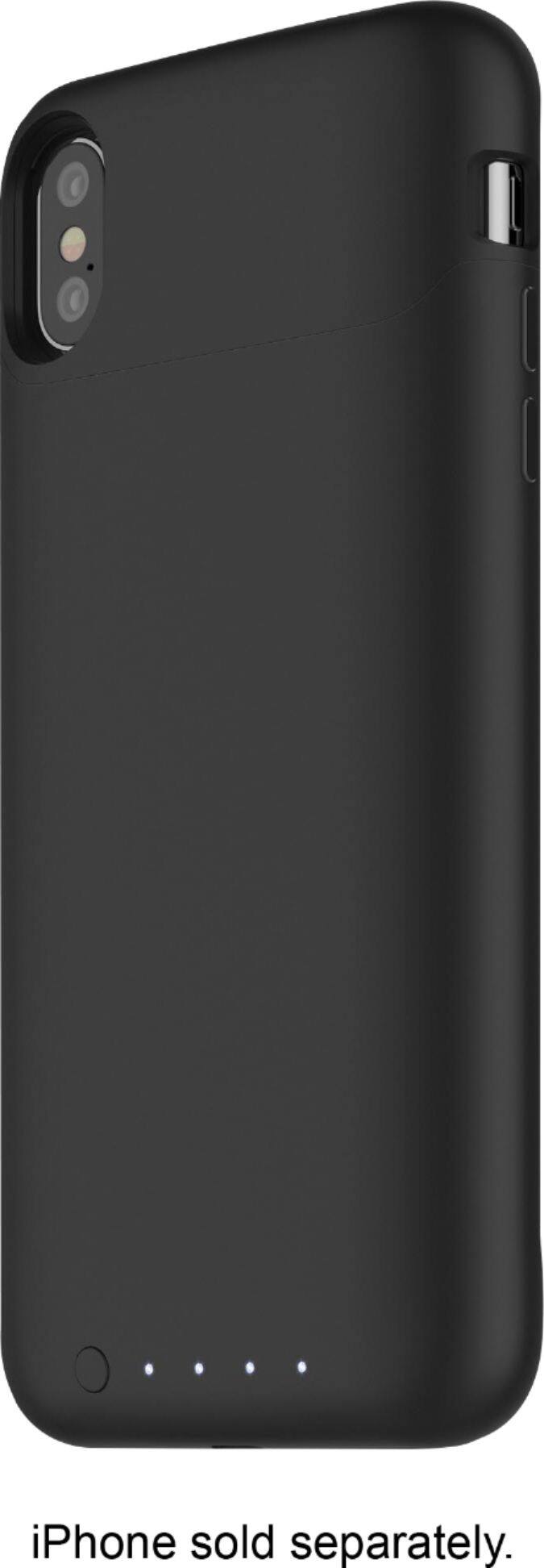 Front. mophie - Juice Pack Air External Battery Case with Wireless Charging for Apple® iPhone® X and XS - Black.