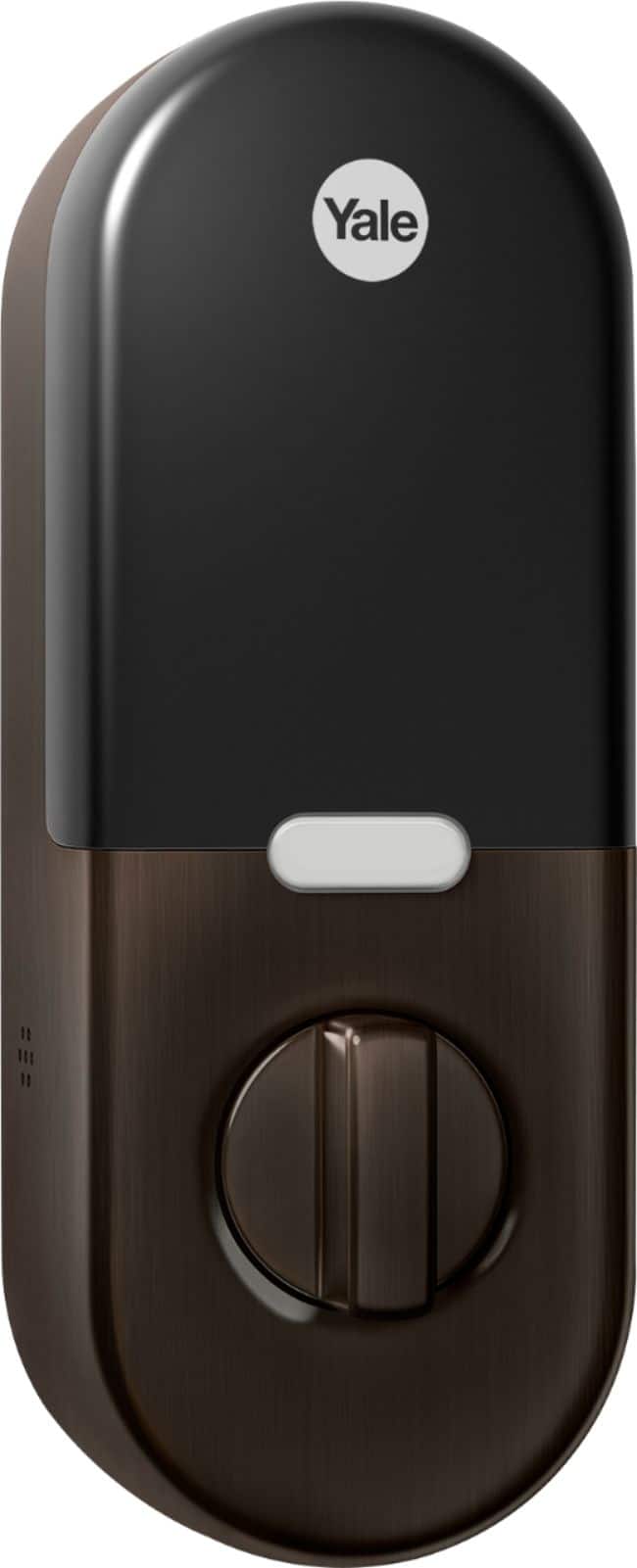 Alt View 11. Nest x Yale - Smart Lock Wi-Fi Replacement Deadbolt with App/Keypad/Voice assistant Access - Oil Rubbed Bronze.