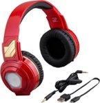 Angle Zoom. iHome - Marvel Avengers Wireless Over-the-Ear Headphones - Red.