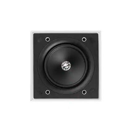 Front. KEF - Passive 2-Way In-Wall Speaker (Each) - White.