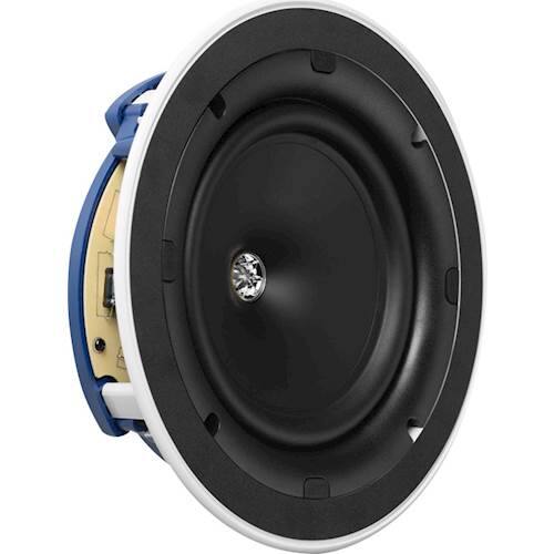 Angle. KEF - Ci-C Series 8" In-Ceiling Speaker (Each) - White.