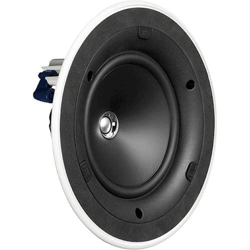 Angle. KEF - Ci-E Series 6-1/2" In-Ceiling Speaker (Pair) - White.