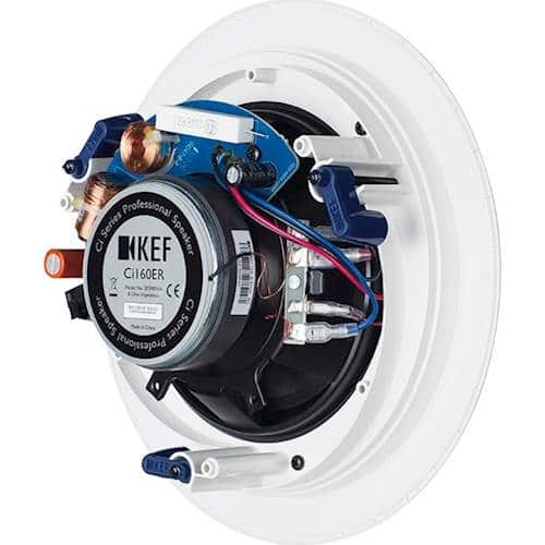 Alt View 13. KEF - Ci-E Series 6-1/2" In-Ceiling Speaker (Pair) - White.