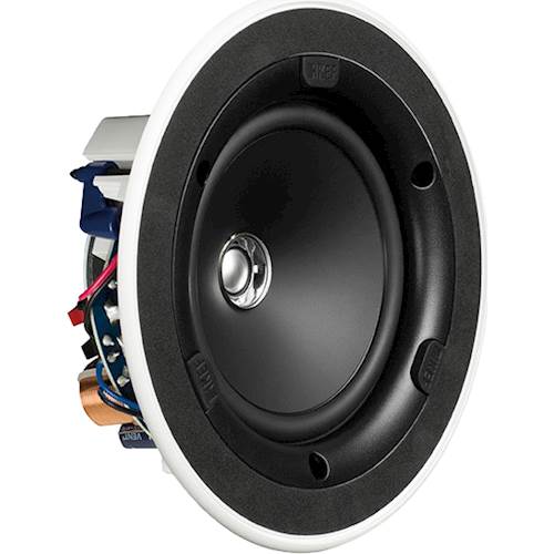 Angle View: KEF - Ci-E Series 5-1/4" In-Ceiling Speaker (Each) - White