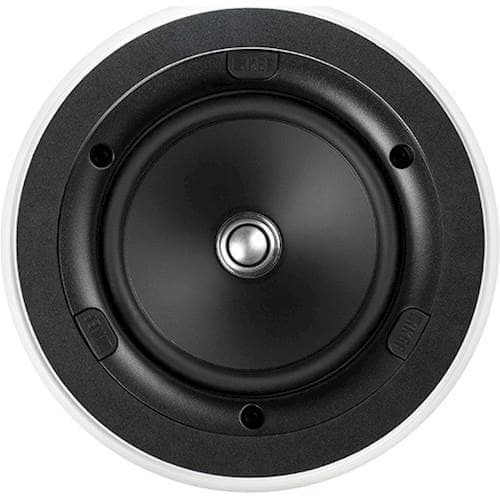 Front. KEF - Ci-E Series 5-1/4" In-Ceiling Speaker (Each) - White.