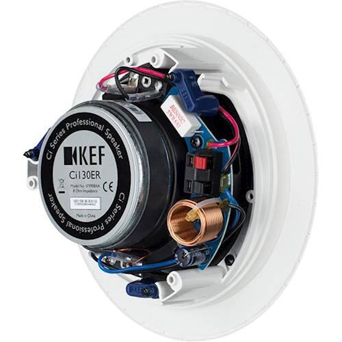 Alt View 13. KEF - Ci-E Series 5-1/4" In-Ceiling Speaker (Each) - White.