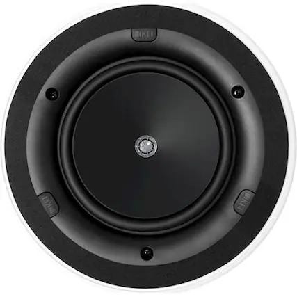 Front. KEF - Ci-C Series 6-1/2" In-Ceiling Speaker (Each) - White.