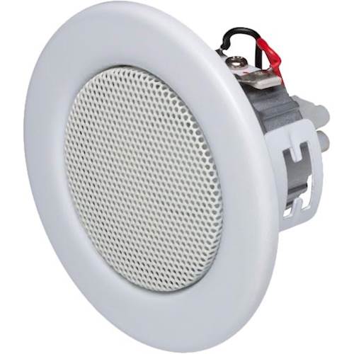 Left View: KEF - Ci-C Soundlight Series 2" In-Ceiling Speaker (Each) - White