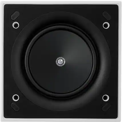 Front. KEF - Passive 2-Way In-Wall Speaker (Each) - White.