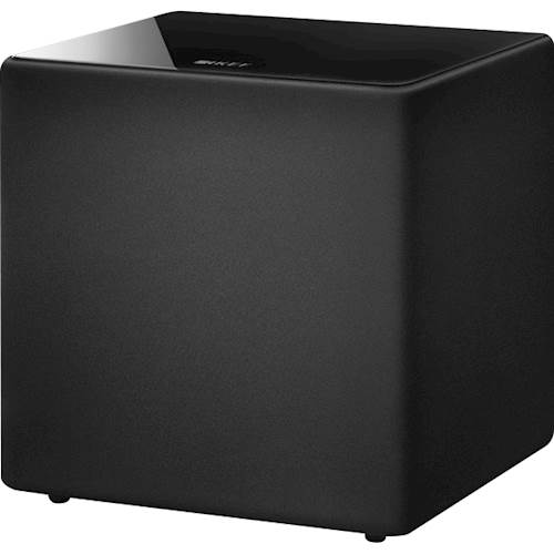 Left View: KEF - Kube 10" 300W Powered Subwoofer - Black