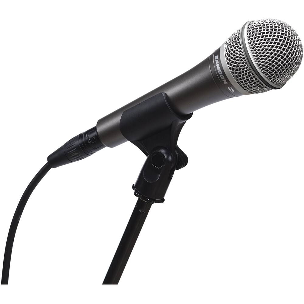 Left. Samson - Dynamic Vocal Microphone - Gray.