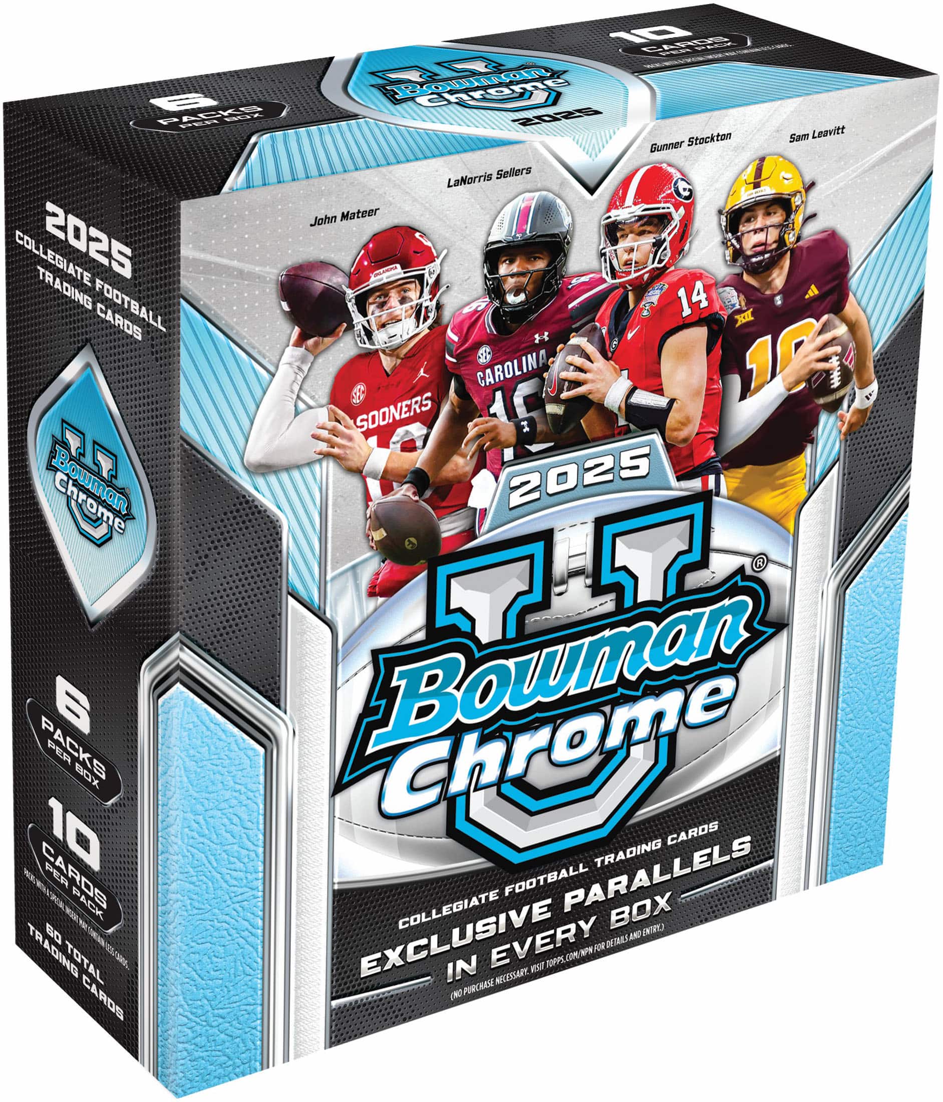 Topps 2025 Bowman University Chrome Football Mega Box SP