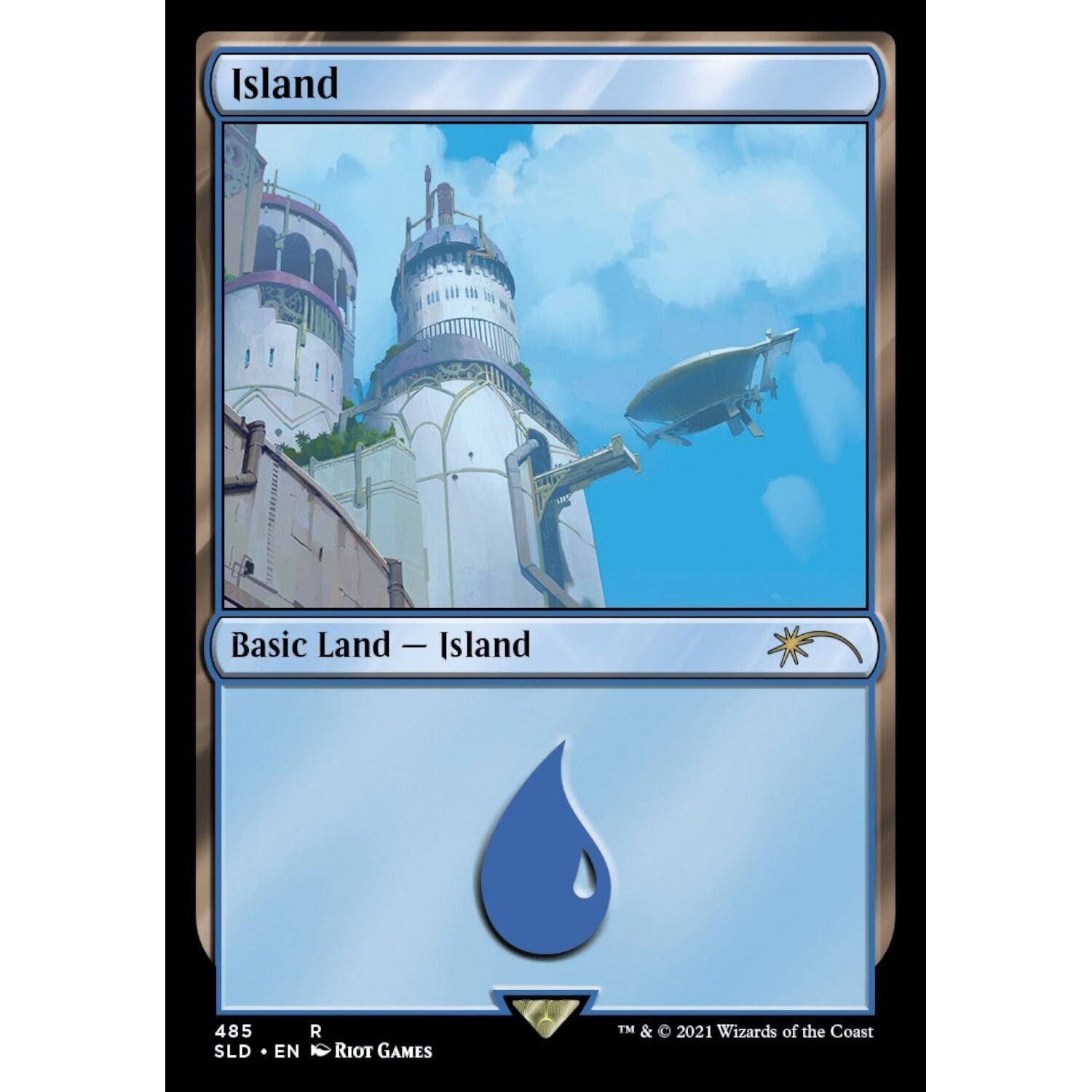 Island  
Basic Land — Island  

485 SLD • EN • Riot Games  
© 2021 Wizards of the Coast
