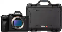 Sony - Alpha a7R V Full-Frame Mirrorless Interchangeable Lens Camera Body Bundle with 920 Molded Interior Hard Case with F - Black