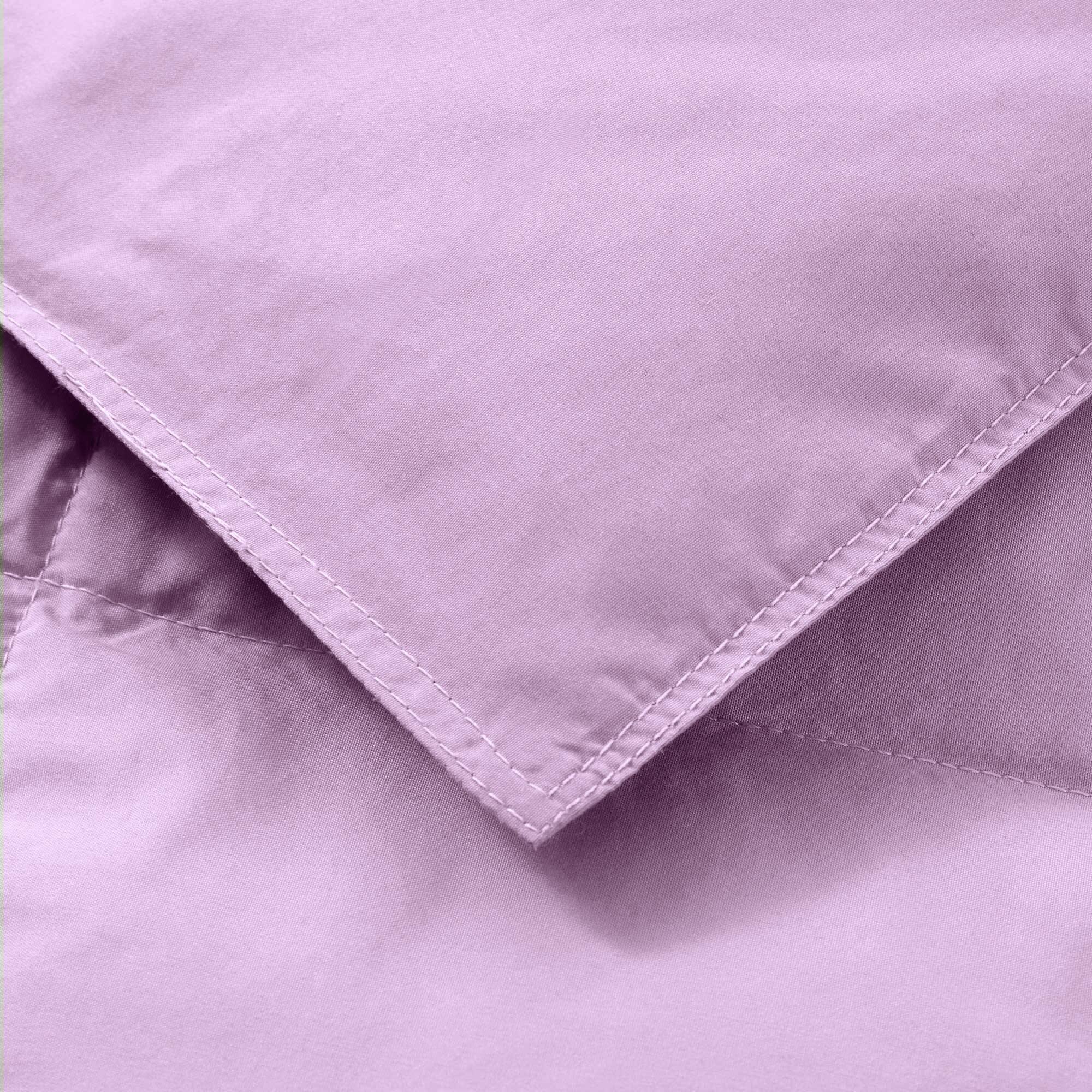 Back. Peace Nest - Peace Nest Lightweight Feather Down Throw Blanket, Purple - Purple.