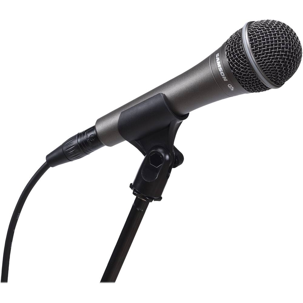 Left. Samson - Dynamic Vocal Microphone - Gray.