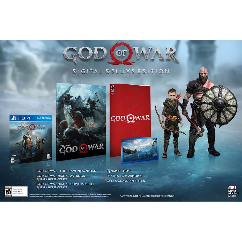 god of war digital deluxe edition ps4