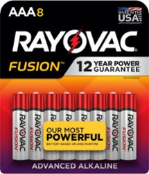 Rayovac Fusion AAA Batteries (8 Pack), Triple A Alkaline Batteries - Front_Zoom