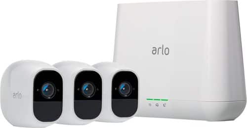 Arlo - Pro 2 3-Camera Indoor/Outdoor Wireless 1080p Security Camera System-Front_Standard