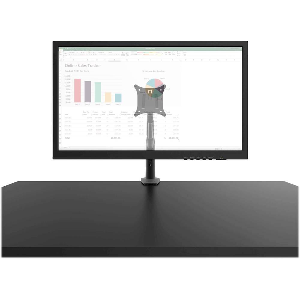 Alt View 12. Kanto - DMS Series Desktop Monitor Mount - Black.
